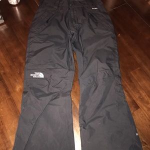 The North Face girls ski pants, black, 10/12